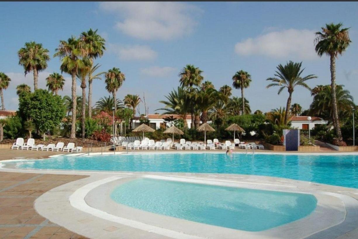 Bungalow Tropical Con Piscina Y Aire Acondicionado 마스팔로마스 외부 사진