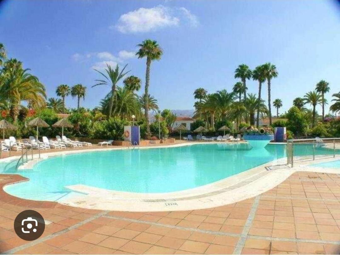 Bungalow Tropical Con Piscina Y Aire Acondicionado 마스팔로마스 외부 사진