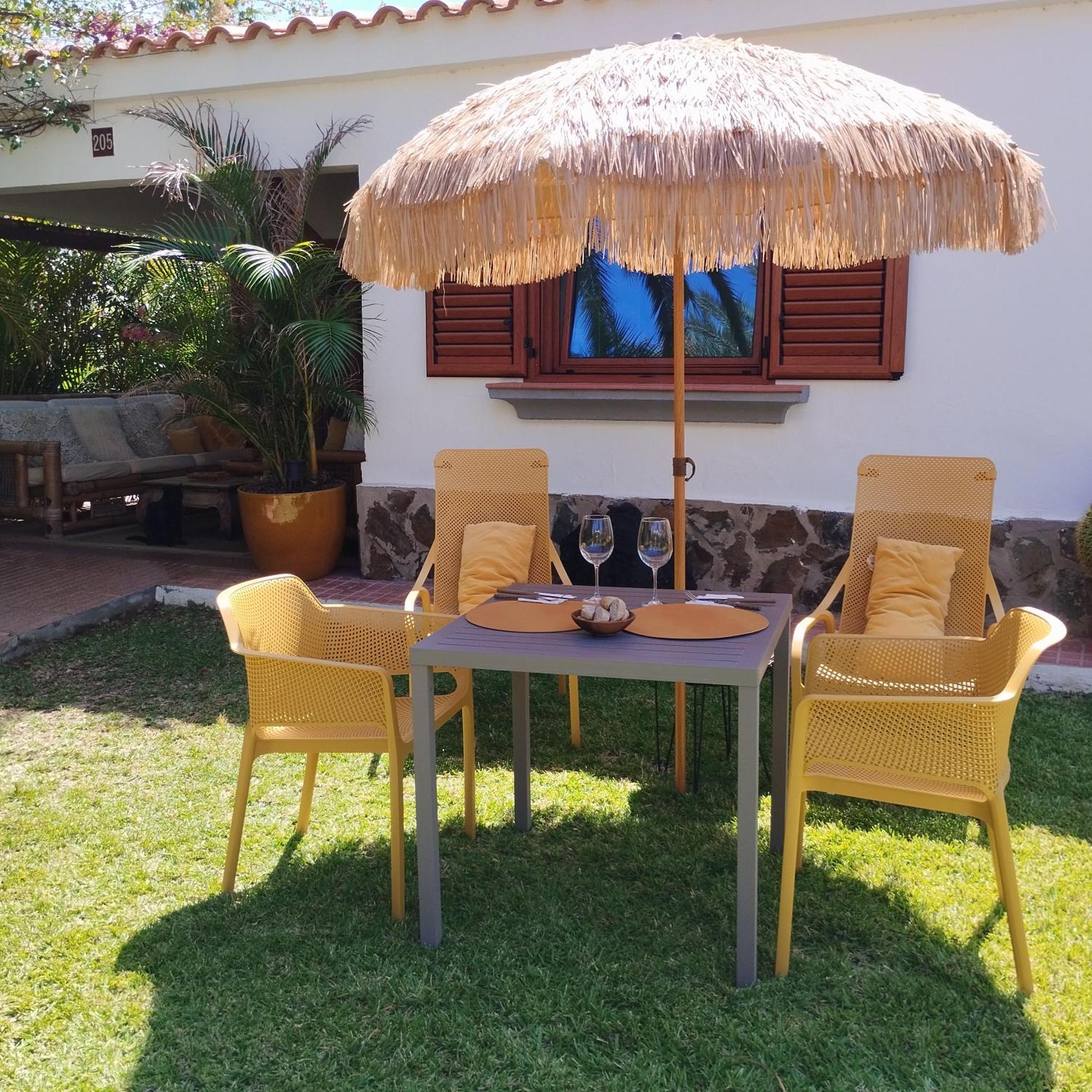 Bungalow Tropical Con Piscina Y Aire Acondicionado 마스팔로마스 외부 사진